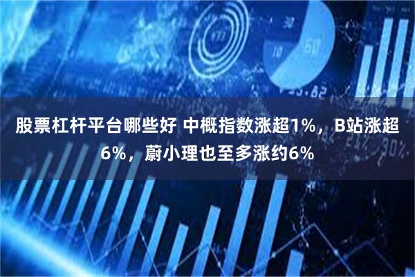 股票杠杆平台哪些好 中概指数涨超1%，B站涨超6%，蔚小理也至多涨约6%